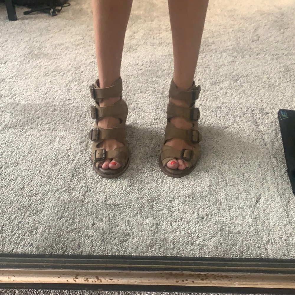 Freebird by Steven buckle heeled sandals